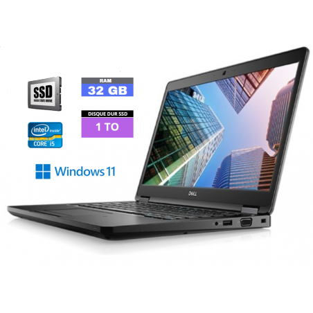 DELL LATITUDE E5490 - CORE I5 - Windows 11 - 32 GO RAM - SSD 1 TO - Clavier QWERTZ - N°23072416 - GRADE B