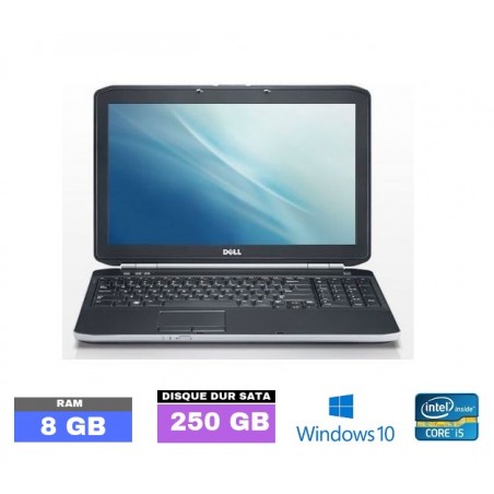 DELL E5520 Core I5 Sous Windows 10 - Ram 8 Go- N°123001 - GRADE B