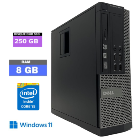 DELL OPTIPLEX 7010 DT - 8 Go RAM - SSD 250 Go - Core i5 - Windows 11 - N°170920241- GRADE B