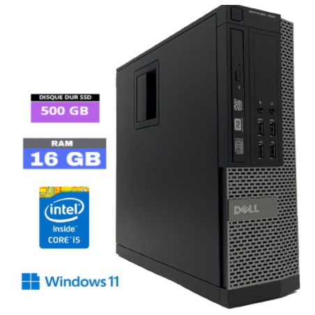 DELL OPTIPLEX 7010 DT - 16 Go RAM - SSD 500 Go - Core i5 - Windows 11 - N°170920246- GRADE B