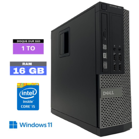 DELL OPTIPLEX 7010 DT - 16 Go RAM - SSD 1 To - Core i5 - Windows 11 - N°170920247- GRADE B