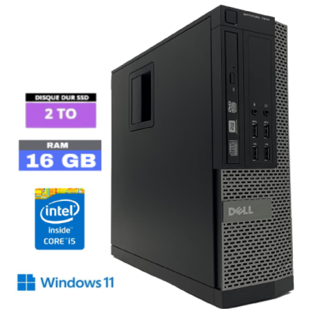 DELL OPTIPLEX 7010 DT - 16 Go RAM - SSD 2 To - Core i5 - Windows 11 - N°170920248- GRADE B