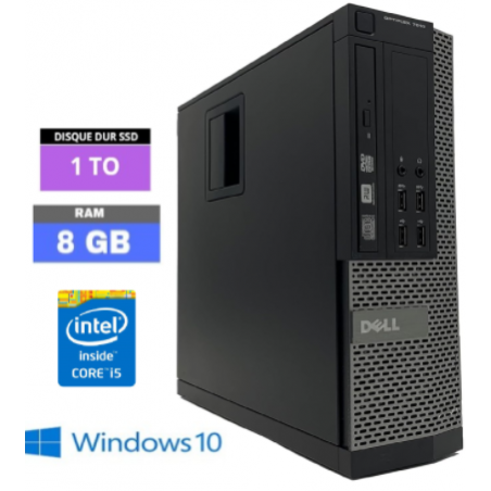 DELL OPTIPLEX 7010 DT I5 - 8 Go RAM - SSD 1 To - Core i3 - Windows 10 - N°1609202411- GRADE B