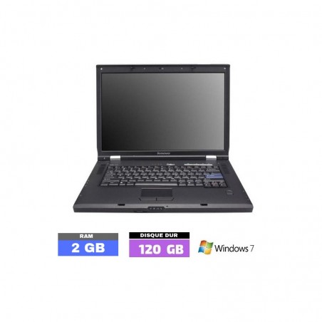 LENOVO 3000-N100 sous Windows 7 - Ram 2 Go- N°010210 - GRADE B