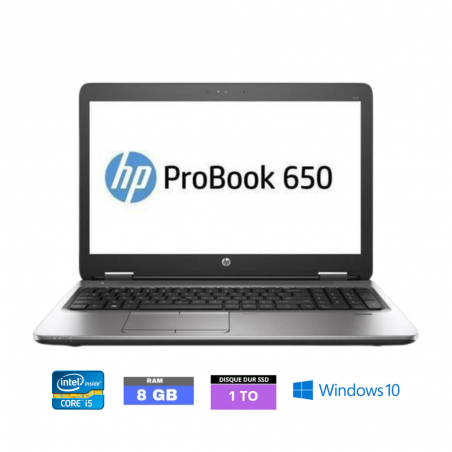 HP 650 G2 I3  - RAM 8  Go  - SSD 1 To - WINDOWS 10 - 2310241