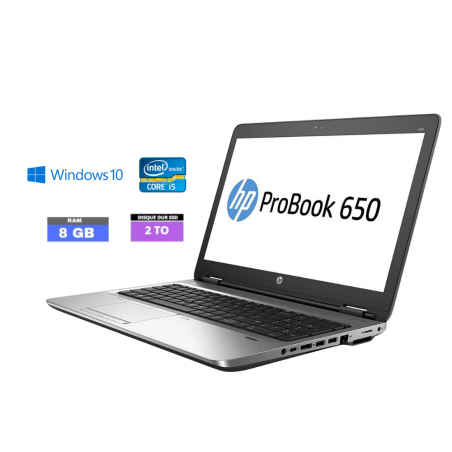 HP 650 G2 I3 5 - RAM 8  Go - SSD 2 To - WINDOWS 10 - 2310242