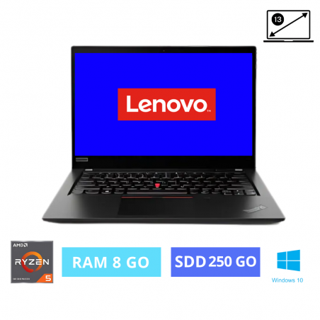 LENOVO X395 - 8 Go RAM - SSD 250 Go - AMD RYZEN 5 - Windows 10 - N°1501250 - GRADE B