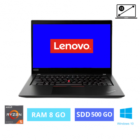 LENOVO X395 - 8 Go RAM - SSD 500 Go - AMD RYZEN 5 - Windows 10 - N°01501251 - GRADE B