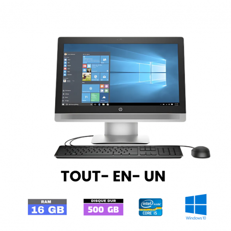 HP PRO ONE  600 G2 AIO CORE-I5 (I5-6500) - ram 16 GO - SSD 500 Go - Windows 10 - N°02801251 - GRADE B