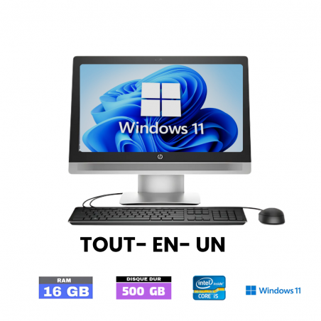HP PRO ONE  600 G2 AIO CORE-I5 (I5-6500) - ram 16 GO - SSD 500 Go - Windows 11 - N°02301254 - GRADE B
