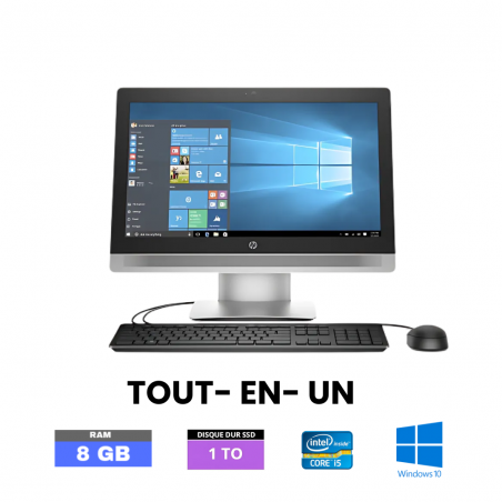 HP PRO ONE  600 G2 AIO CORE-I5 (I5-6500) - ram 8 GO - SSD 1 To - Windows 10- N°02901256 - GRADE B