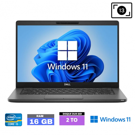 DELL LATITUDE 5300 I5 8365U - RAM 16  Go - SSD 2 To - WINDOWS 11-02602252