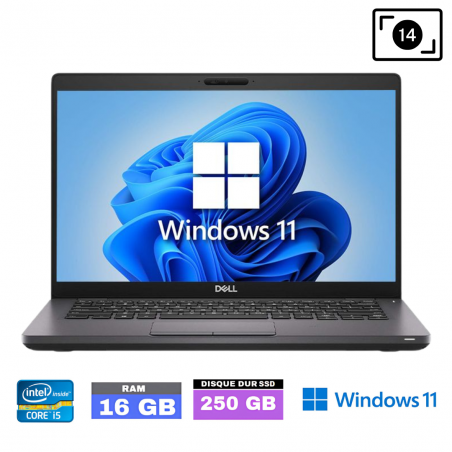 DELL 5401 I5 9400 - RAM 16 Go - SSD 250 Go - WINDOWS 11-040320250