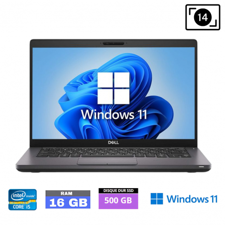 DELL 5401 I5 9400 - RAM 16 Go - SSD 500 Go - WINDOWS 11-027022561