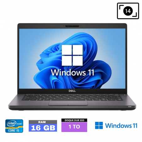 DELL 5401 I5 9400 - RAM 16 Go - SSD 1 To - WINDOWS 11-027022551