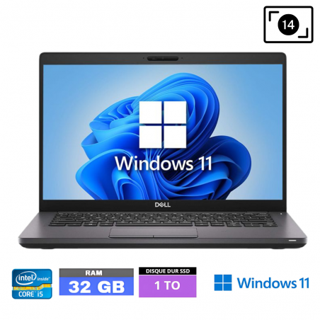 DELL 5401 I5 9400 - RAM 32 Go - SSD 1 To - WINDOWS 11-047022551