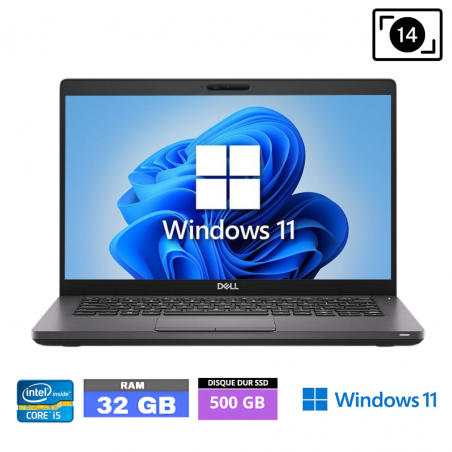 DELL 5401 I5 9400 - RAM 32 Go - SSD 500 Go - WINDOWS 11-04702252