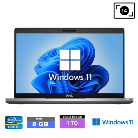 DELL 5410 CORE-I5-8365U - RAM 8 Go - SSD 1 To - WINDOWS 11-1303260
