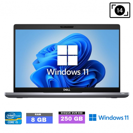 DELL 5410 CORE-I5-8365U - RAM 8 Go - SSD 250 Go - WINDOWS 11-1303262