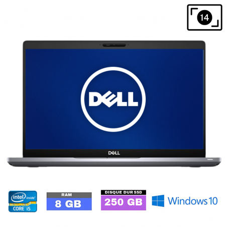 DELL 5410 CORE-I5-8365U - RAM 8 Go - SSD 250 Go - WINDOWS 10-2503250
