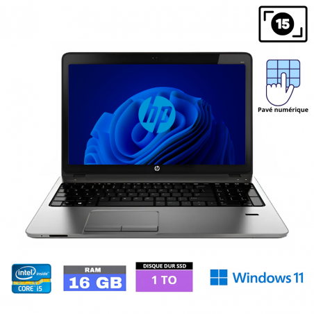 HP Probook 450 G2 Core i5 - SSD 1To- 16 Go RAM  sous Windows 11  - N°0204251- GRADE B
