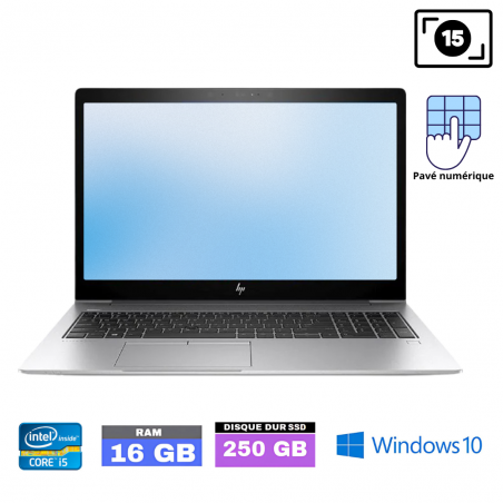 HP 850 G6 I5 8365U -RAM 16 Go - SSD 250 Go - WINDOWS 10- N°01405250 - GRADE B
