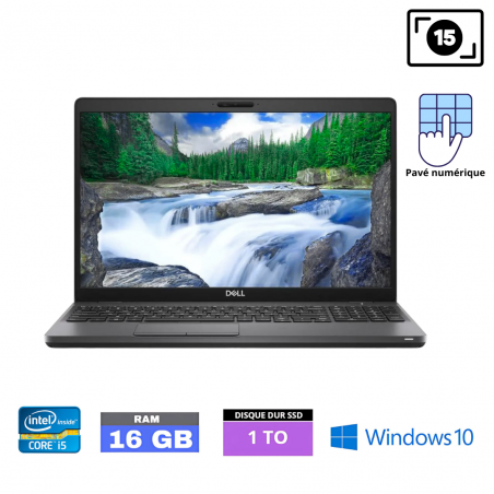 DELL LATITUDE 5500 I5-8365U - RAM 16 Go - SSD 1To - WINDOWS 10-22052561