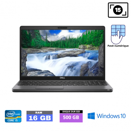 DELL LATITUDE 5500 I5-8365U - RAM 16 Go - SSD 500 Go - WINDOWS 10-22052551