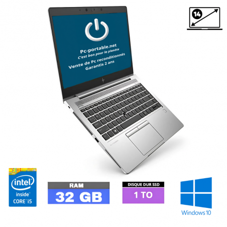 HP 840 G6 I5 - RAM 32 Go - SSD 1To - WINDOWS 10-290725222