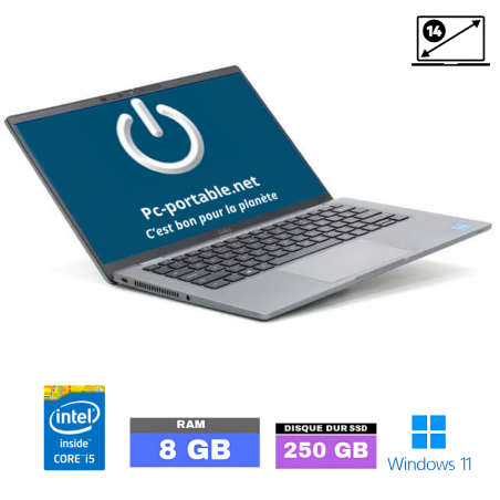 DELL 7420 -1145G7-Windows 11 - SSD 250 GO - Core I5 - Ram 8 Go  - N°0710257 - GRADE B