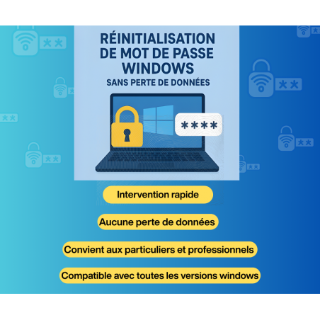 Réinitialisation de mot de passe Windows – Sans perte de données