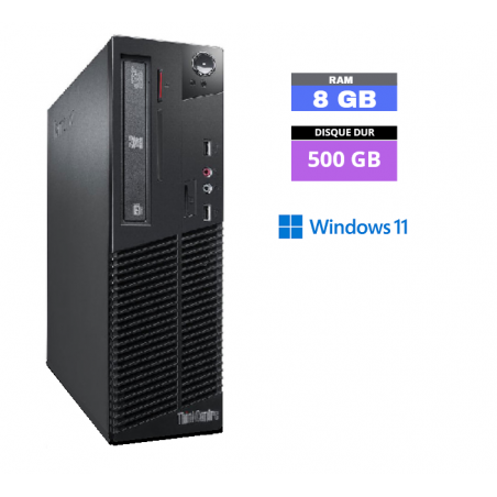 LENOVO M73 THINKCENTRE - INTEL CELERON - Ram 8 GO - HDD 500 GO - Windows 11 N°260498 - GRADE B