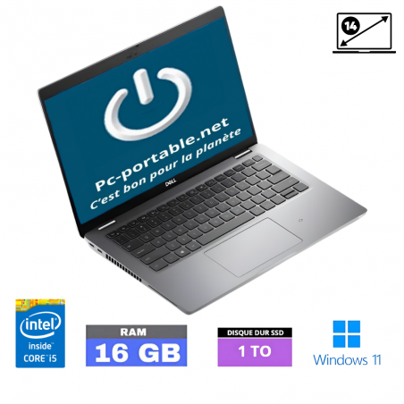 DELL 5420 CORE-I5-1145G7 2.6GHZ - RAM 16  Go - SSD 1To - WINDOWS 11 - N°02011251 - GRADE B