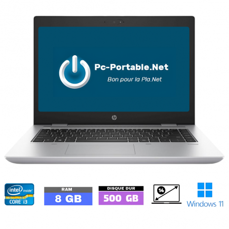HP 640 G4 CORE-I3 - RAM 8 go - SSD 500 Go- Windows 11-N°02901265