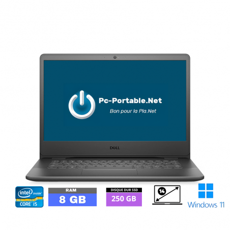 DELL 5411 i5 - RAM 8 go - SSD 250 GO  - Windows 11 - GRADE B - Ref : 29250001