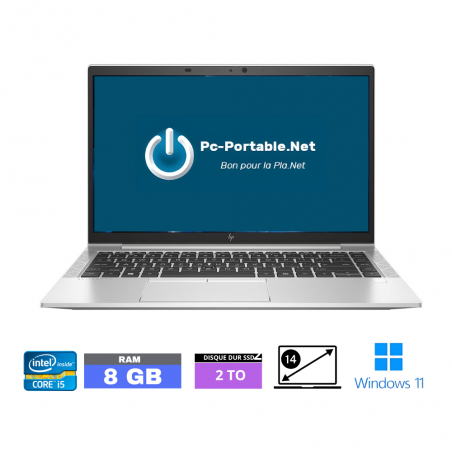 HP 840 G8 CORE-I5-1145G7- RAM 8 go - SSD 2 TO  - Windows 11 - GRADE B - Ref : 16030004