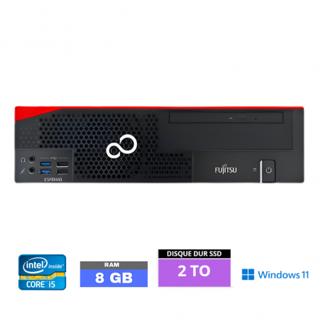 Fujitsu Esprimo D556/e85+  INTEL CORE I5 6400 2.7GHZ- WINDOWS 11 - RAM 8 GO- SSD 2TO - N°01803261 - GRADE B