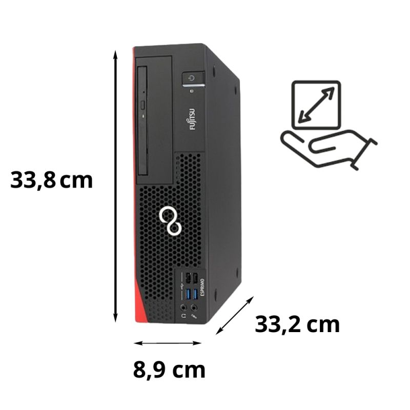 Fujitsu Esprimo D556/e85+  INTEL CORE I5 6400 2.7GHZ- WINDOWS 11 - Bon état -  reconditionné disponible sur PC-PORTABLE.NET