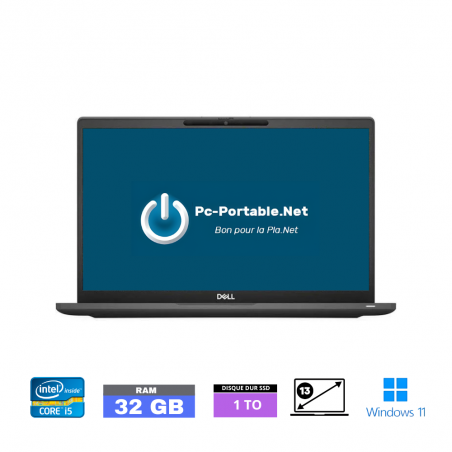 DELL LATITUDE 7320 CORE-I5-1145G7 - Windows 11 - SSD 1 TO  - Ram 32 Go  - N°1703260011 - GRADE B
