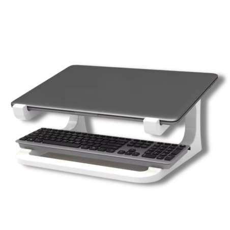 Support d'ordinateur portable ergonomique blanc - N°REHAU003