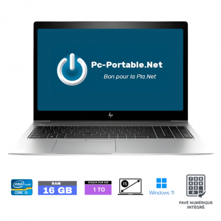 HP 850 G5 CORE I5-8350U- RAM 16 go - 1 TO  - Windows 11 - GRADE B - Ref : 20030007