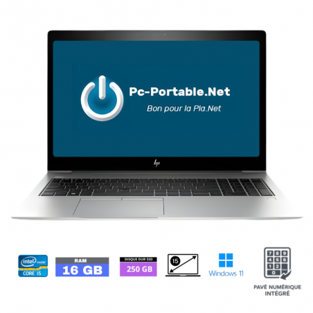 HP 850 G5 CORE I5-8350U- RAM 16 go - 250 GO  - Windows 11 - GRADE B - Ref : 20030005
