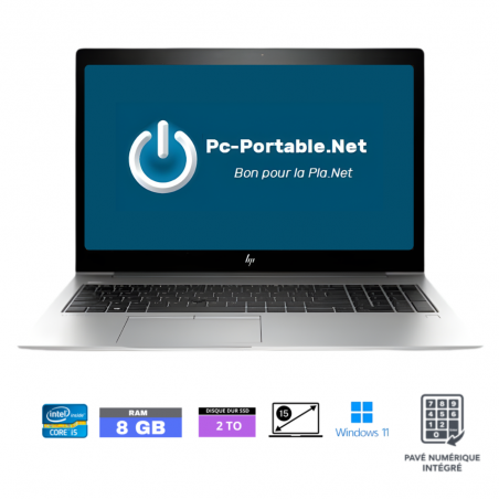 HP 850 G5 CORE I5-8350U- RAM 8 go - 2 TO  - Windows 11 - GRADE B - Ref : 20030004