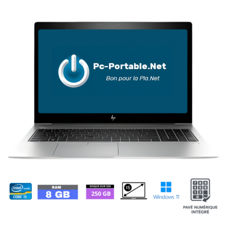 HP 850 G5 CORE I5-8350U- RAM 8 go - 250 GO  - Windows 11 - GRADE B - Ref : 20030001