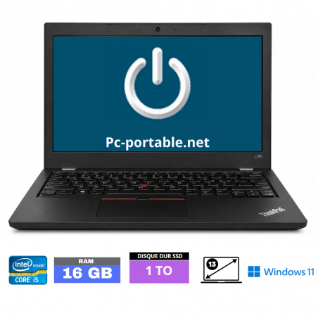 LENOVO THINKPAD L390 I5 - RAM 16 Go - SSD 1 TO - WINDOWS 11- N°0505265 - GRADE B