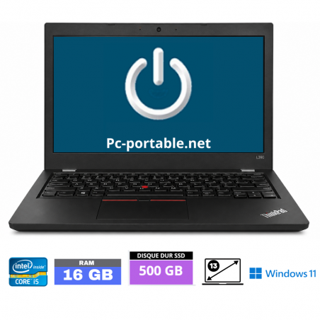 LENOVO THINKPAD L390 I5 - RAM 16 Go - SSD 500 GO - WINDOWS 11- N°0505266 - GRADE B