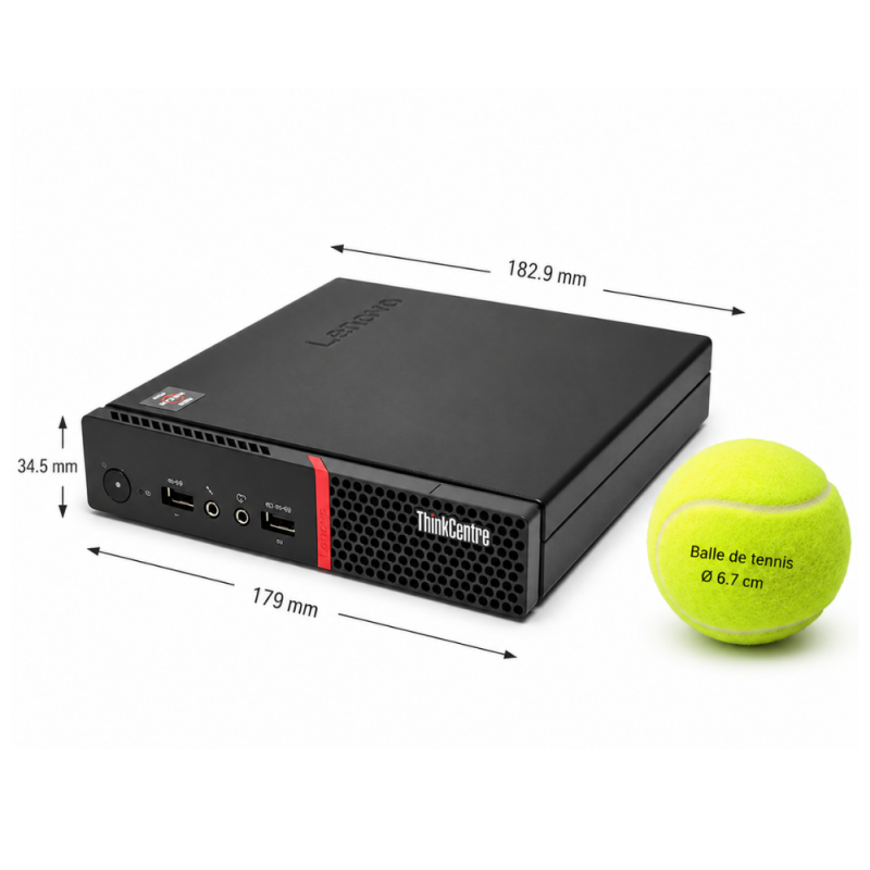 LENOVO M715Q TINY RYZEN 5 - Ram 16 go - SSD 500 GO WINDOWS 11- Bon état -  reconditionné disponible sur PC-PORTABLE.NET