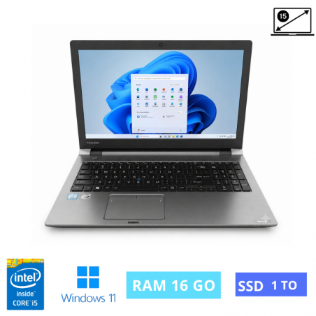 TOSHIBA portégé Z50-CI5 RAM 16Go - SSD 1T0- WINDOWS 11- N°260713007- GRADE B