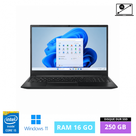 CLEVO NL50GU PENTIUM N5030 RAM 16Go - SSD 250- WINDOWS 11- N°260715004- GRADE B
