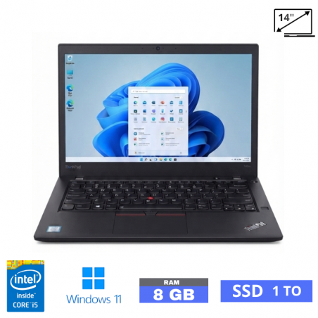 Lenovo ThinkPad T460s Core i5 - SSD 1TO- 8Go RAM  sous Windows 11  - N°26072003- GRADE B